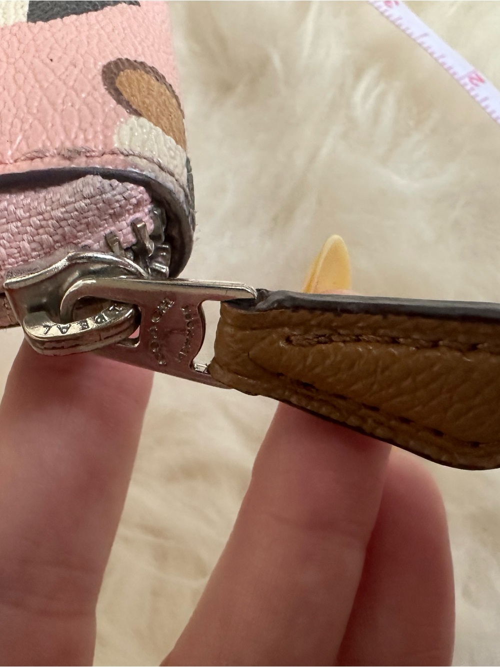 Coach Pink Multi-Heart Zip Around Wallet - Picture 5 of 15